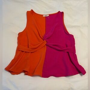 Boutique Color Block Blouse